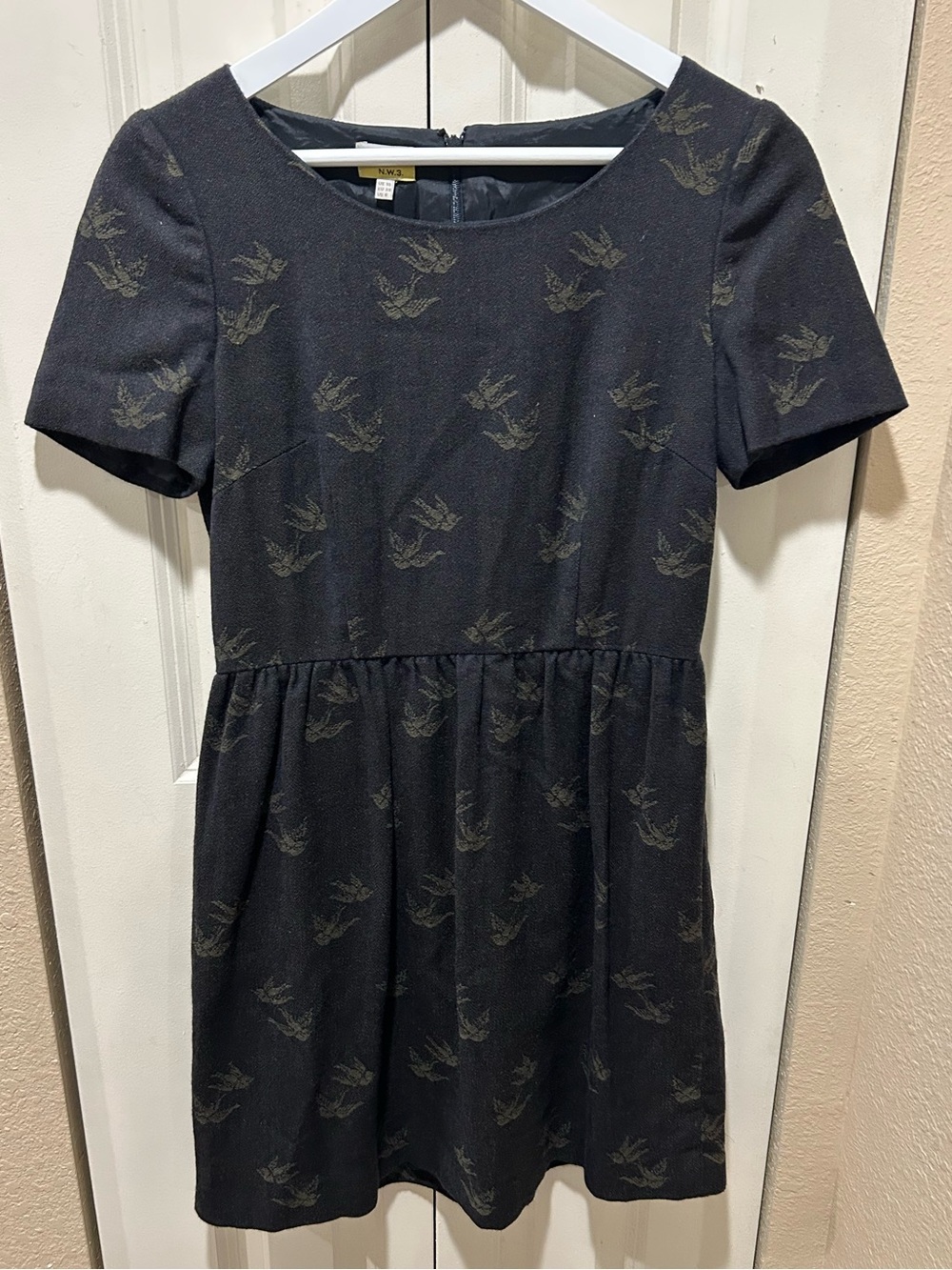 Vintage Hobbs N.W.3 Birdie Dress Wool Blend , size 6